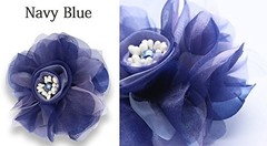 Monotone Bijou Organdy Flower Corsage Japan