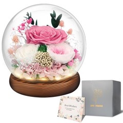 Preserved Flowers Mothers Day Gifts, Gifts for Mom Wife Grandma Pink