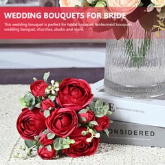 1PC Wedding Bouquet Decor Simulation Bouquet Bride Holding Flower Wedding Prop