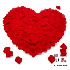 PCS Rose Petals – Fake Rose Petal, Artificial Silk Rose Petals for 500 Red