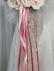 Pink Garden Ballerina Faux Silk Wedding Bouquet