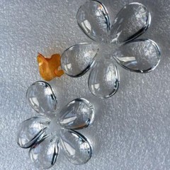 20Pcs 36MM Clear Sparkle Crystal Smooth Prism Pendant Loose Bead Chandelier Part