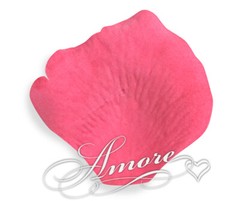 1000 Wedding Silk Rose Petals Watermelon-Fuchsia, Petals & Garlands, Rose Petals
