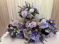 Wedding Shades Of Purple Bridesmaids Groomsmen Flowers Girl Flowers Bouquets Bx6