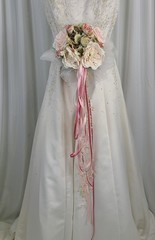 Pink Garden Ballerina Faux Silk Wedding Bouquet