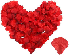 500 Pieces Artificial Roses Petals Silk Flower Petals Rose Petals Confetti for V
