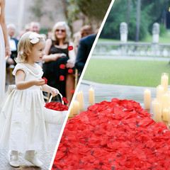 3000 petalos de rosa artificiales rojo oscuro para boda fiesta noche romantica