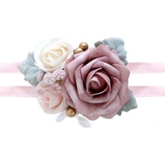 Rose Corsages for Wedding Ceremony Anniversary Prom Party, Flower Wrist Corsages