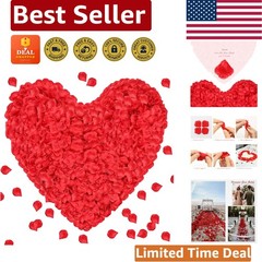 Realistic Silk Rose Petals – 1000 Pieces for Weddings, Anniversaries & More