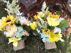 Wedding Flowers Bridal Bouquet Decorations MOH Bridesmaids Sunflowers Reception