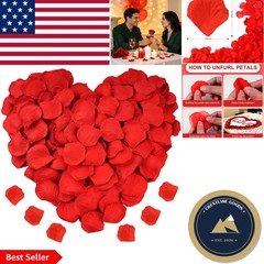 Artificial Silk Rose Petals (1200 Count) – Ideal for Bridal Showers & Banquets