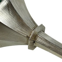 Oasis Elegant Bouquet Holder Metallic Twist Silver Single NOS *READ*