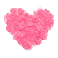 500pcs Artificial Rose Petals Fake Silk Flower Petals for Wedding, Bright Pink