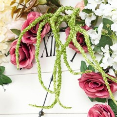2 Green 36″ Plant Amaranthus Branches Strands with Leaves Wedding Decorations