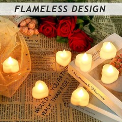 1000 Pétalos De Rosa Artificiales Velas 24 Pieza LED Sin Llama, Para Decoración.