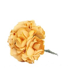 144 pcs Gold CRAFT 0.5″ wide MINI PAPER ROSES Wedding Party Flowers SALE