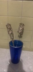Persian Silver Jasmine Flowers Set Of 2 Branches. New In Original Cases.