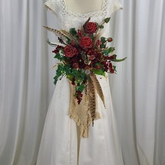 Steampunk and Style Faux Silk Bridal Bouquet