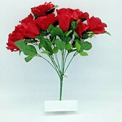 DIY Silk Flower Red Open Rose Bouquet refill (DIY)