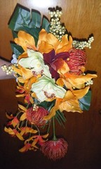 Tropical Orchid Cascade Bouquet