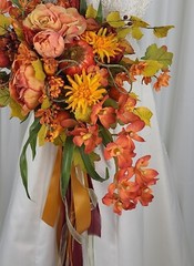 Autumn Bounty Faux Silk Bridal Bouquet