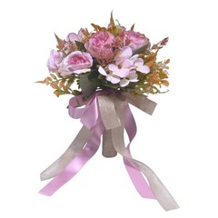 Nature Silk Flower Bride Handheld Bouquet with Life Like Design For Weddings