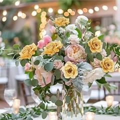 Psyqtsuary Gold Roses Artificial Flowers, 30 Pcs Fake Silk Gold Flowers Real