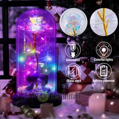 Eternal Rose Flower LED Enchanted Galaxy Rose LED Light Valentine’s Gift
