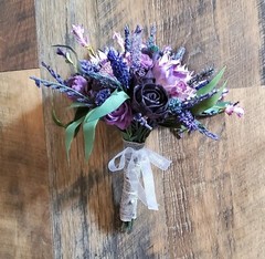 Purple Wildflower Lavender Bridal Bouquet Lasting Sola Wood Wedding Flowers