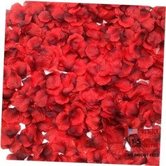 CODE FLORIST 2200 PCS Dark-Red Silk Rose Petals for Romantic 2 Inch Red-black