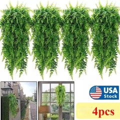 20Pcs Artificial Boston Fern Plant Fake Hanging Trailing Foliage Vine Home Decor