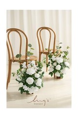 Ling’s Moment 17.5″ Tall Standing Artificial Flowers Arrangements 4 pcs Weddi…
