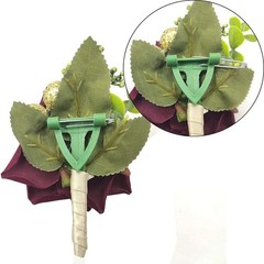Handcrafted Burgundy Floral Corsage and Boutonniere Set – Perfect Wedding Gift