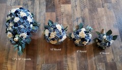 Lavender Gray Bridal Bouquet Sola Wood Bridesmaid Natural Purple Wedding Flowers