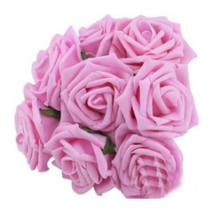20pcs 7cm Artificial Flowers Foam Rose Fake Bride Bouquet Wedding