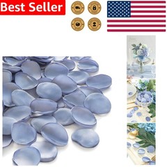 300pcs Dusty Blue Rose Petals Faux Silk Wedding Party Table Scatter Decoration