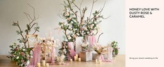 2PCS Dusty Rose Arch Flowers Artificial Floral Swags Wedding Centerpieces Faux