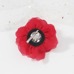 Rose Flower Brooches and Pins for Women | Red Brooches for Women with Hair Cl…