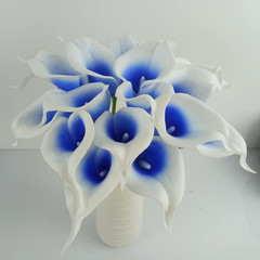 20Pcs Calla Lily Bridal Wedding Bouquet Head Latex Real Touch Flower Bouquets (B