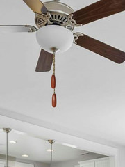 Wood Ceiling Fan Pull Chain Extender Set 12 Inch Fan Chain with 3mm Beads 2 Pack