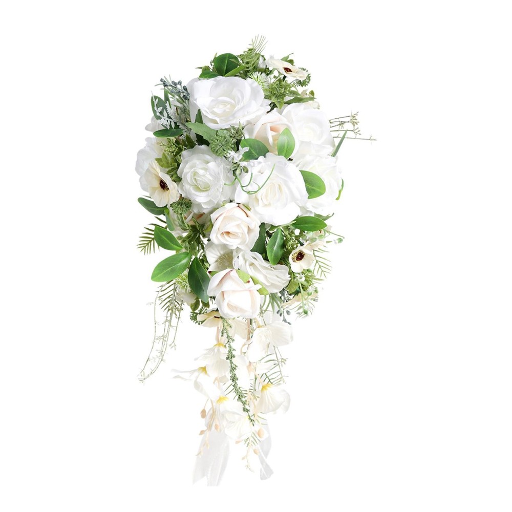 Wedding Bridal Bouquet Lightweight Bridal Hand Flower for Party Outdoor Home