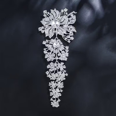 XL Wedding Bridal Bouquet Rhinestone Pin Accessory Adornment for Brides