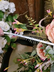 Professional Bridal Bouquet Silk Faux Flowers Colorful Spring Summer Loose Style