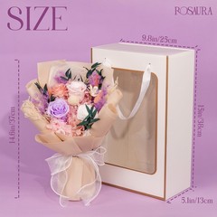 Gift for Mom Preserved Flowers Bouquets Delivery Forever Pink Flower Arrangement