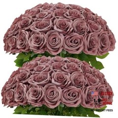 100 Pcs Artificial Roses Bulk Silk Dusty Rose Roses for Wedding Dustyrose