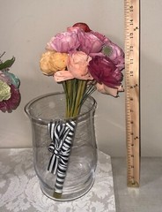 Sola brand faux floral bouquets wood carved roses & more 3 bouquets total