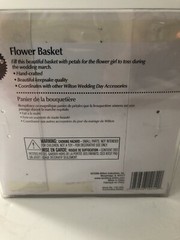 Wilton Wedding Flower Basket with Flowers – New in Box