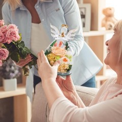 Gifts for 3.86*5.91 inch, Champagne (Rose, Austin, Baby’s Breath, Hydrangea)