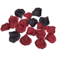 1000PCS Maroon Dark Red Black Silk Flower Rose Petals Table Scatters Wedding