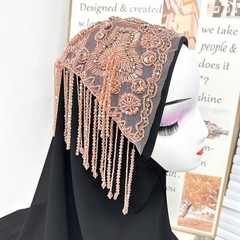 Bridal Headwear Stage Performance Rhinestone Tassel Hair Accessories Decoration.